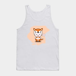 Cute Fox Character Tank Top